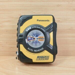 Panasonic Shockwave RQ-SW5V Radio Cassette Player / Yellow / XBS / Vintage